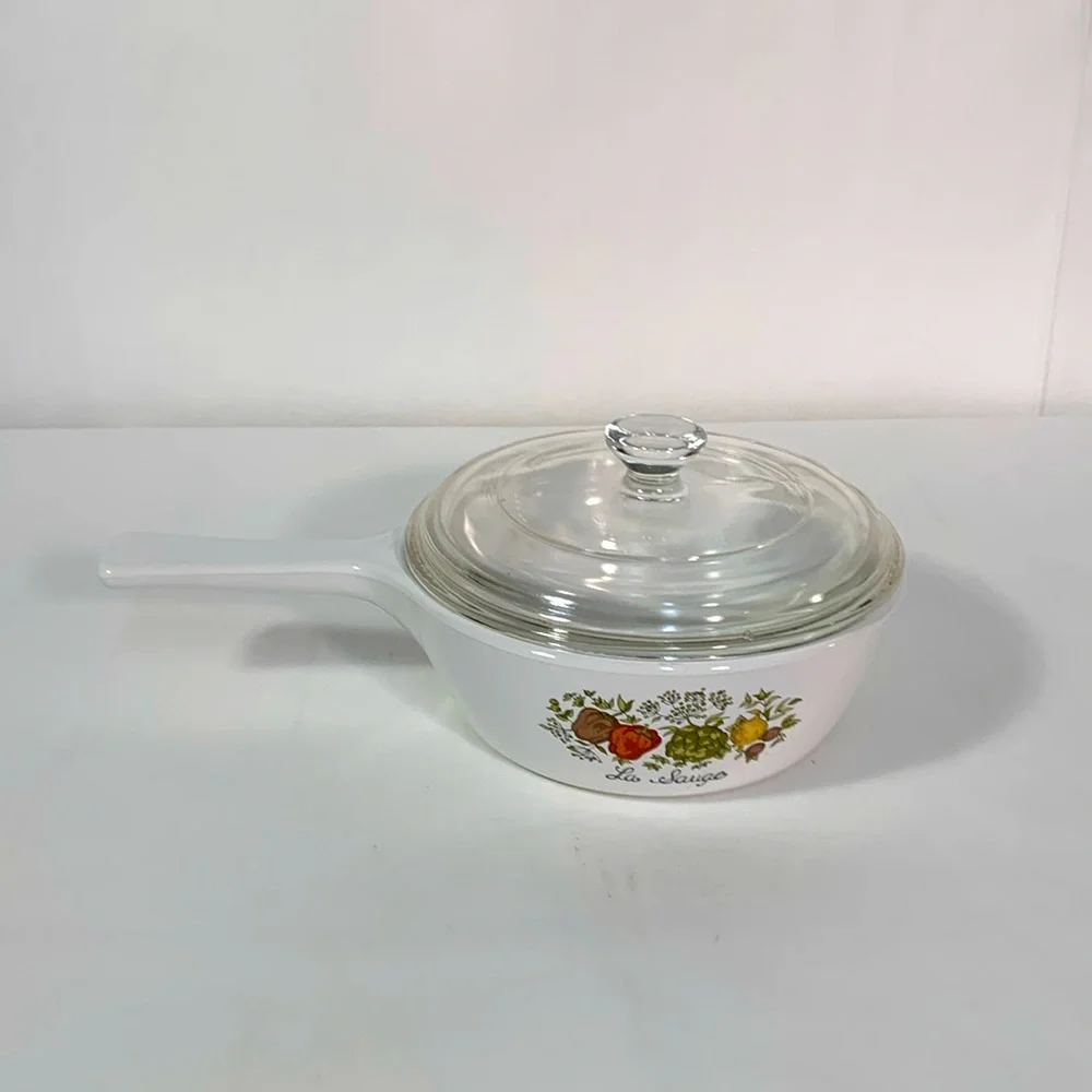 Vintage CorningWare saucepan & lid P-81-B 1 pint Spice O Life